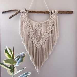 Medium Boho Macrame Hanging wall art